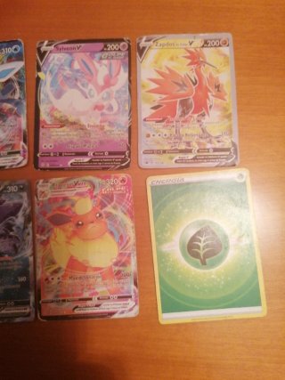 Pack Cartas Pokémon VMAX Celebi, Glaceon, Leafeon