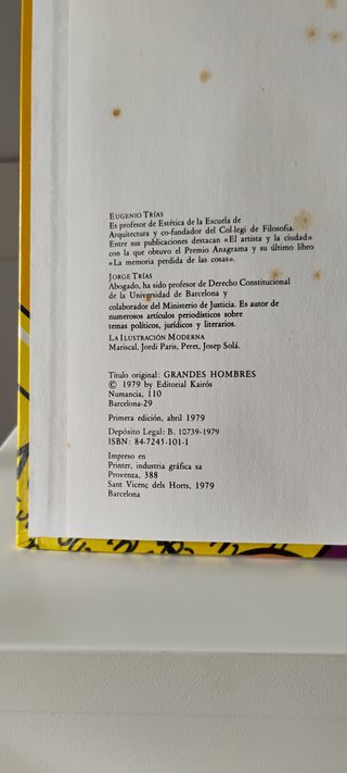 Libro “Grandes Hombres”
