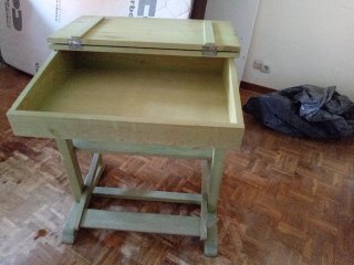 Mesa de madera para pintar