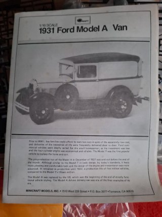 Maqueta Ford A Minicraft 1:16