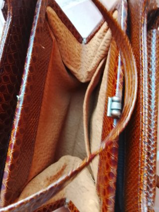 Bolso de piel mujer marrón