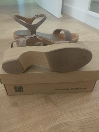 Sandalias Unisa Beige/Gris
