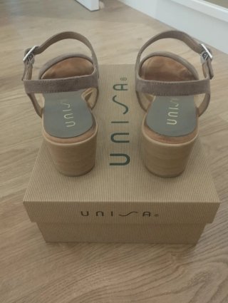 Sandalias Unisa Beige/Gris