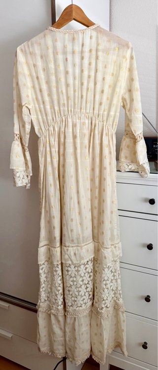 Vestido Boho Largo Manga Larga