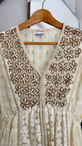 Vestido Boho Largo Manga Larga