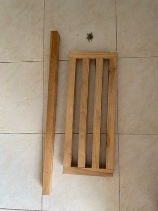 Estantería alistonada pino 3 baldas 88x30x66cm