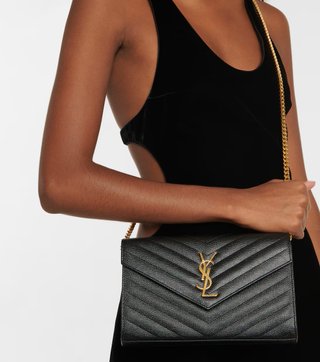 Saint Laurent Negro – Bolso de Hombro Piel