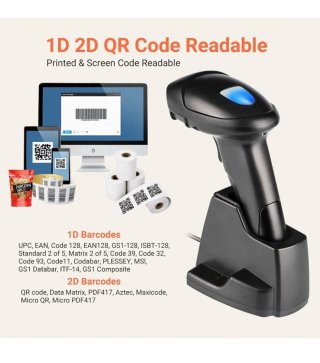 Scanner Codice a Barre 2D QR Wireless Tera