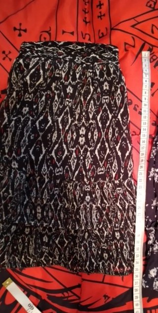 Falda estampado geométrico S