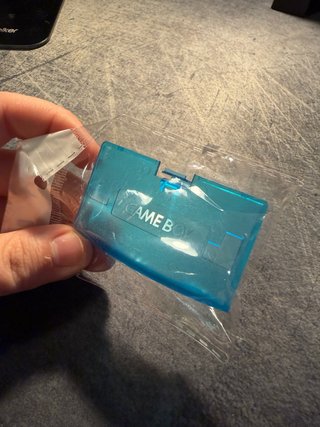 Tapa batería GAME BOY ADVANCE azul transparente