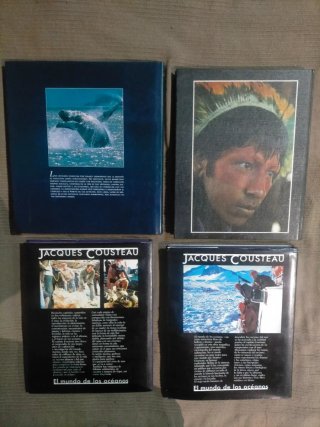 3 Tomos Cousteau + 1 Ballenas, Defines, Nat. Geo.