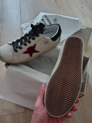 Golden Goose Sneakers Blancas Estrella Roja
