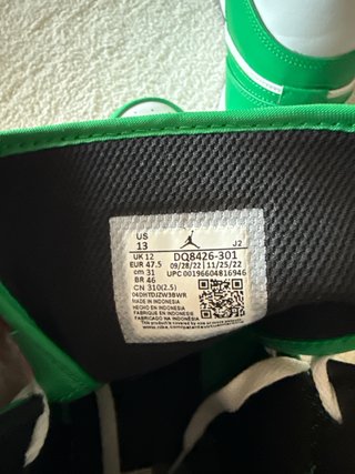 Air Jordan 1 Mid Lucky Green Talla 47.5