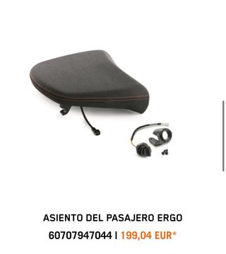 Asiento Ergo Calefactable KTM 1290 Super Adventure