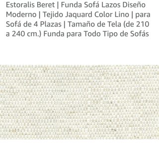 Funda Sofá Estoralis Lazos Diseño Moderno Lino