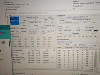 Combo 13600K + ASUS tuf gaming Z690 D4 +32 gb ram