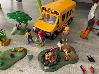 Pack Playmobil: Colegios, Autocar y Acampada