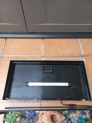 Pecera 30L con luz LED y accesorios
