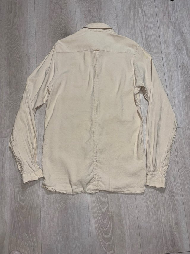 Camisa Fred Perry Beige Manga Larga