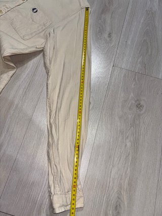 Camisa Fred Perry Beige Manga Larga