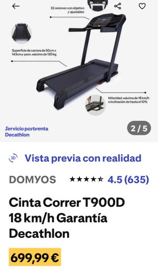 Cinta de Correr Profesional no se hacen envíos
