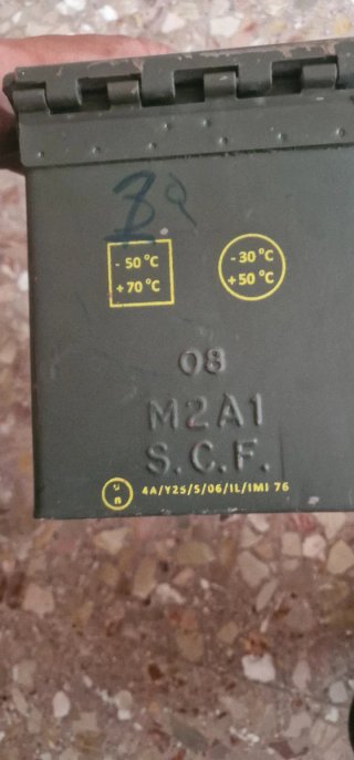 Caja Metálica 1000 Cartuchos 5,56x45mm Militar
