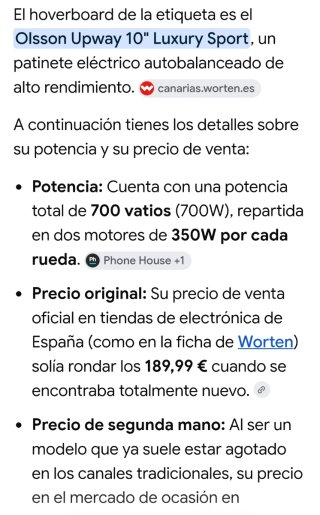 Hoverboard Eléctrico Olsson