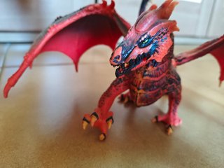 Drago Rosso Alato Schleich Eldrador Originale
