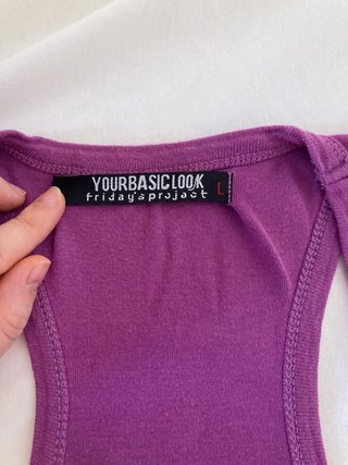 Camiseta tirantes morada