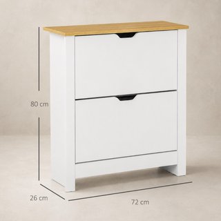 Scarpiera Moderna per 12 Paia Max con 2 Cassetti R