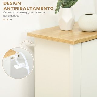 Scarpiera Moderna per 12 Paia Max con 2 Cassetti R