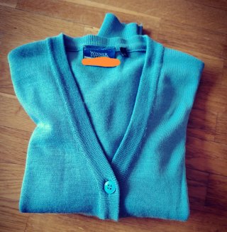 Chaqueta uniforme colegio azul talla 18