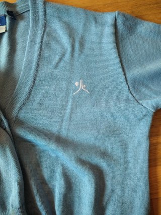 Chaqueta uniforme colegio azul talla 18