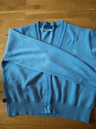 Chaqueta uniforme colegio azul talla 18