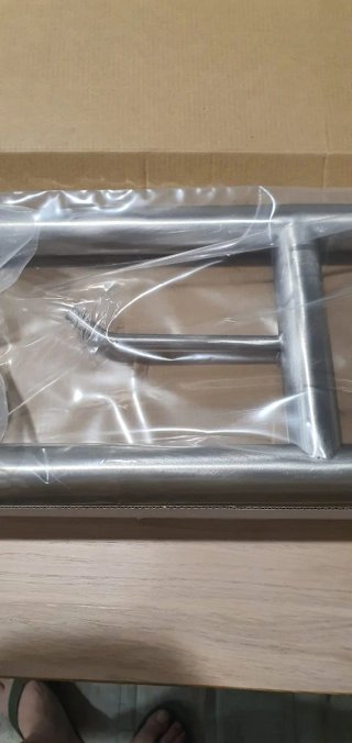 Barra de apoyo abatible 80cm acero inox satinado