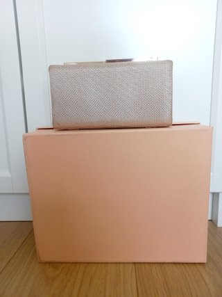 Bolso Cartera Clutch Dorado