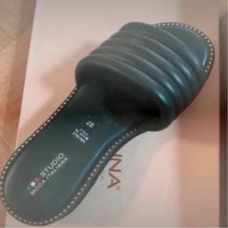 Ciabatte nere in pelle STUDIO MODA ITALIANA 37