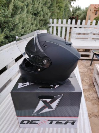 Casco de moto Dexter Mirage Negro Talla S. Nuevo