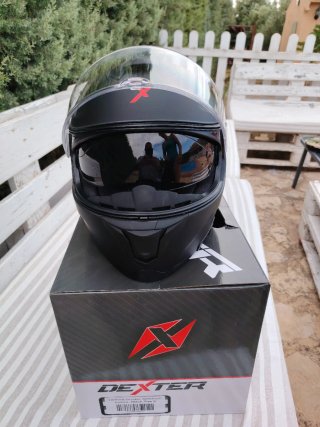 Casco de moto Dexter Mirage Negro Talla S. Nuevo
