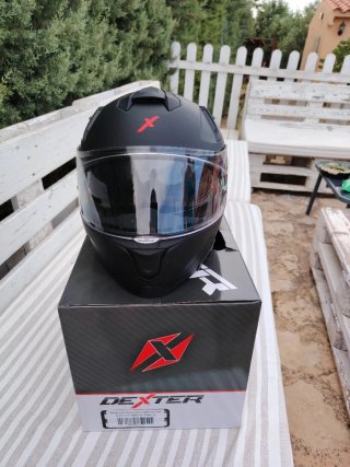 Casco de moto Dexter Mirage Negro Talla S. Nuevo