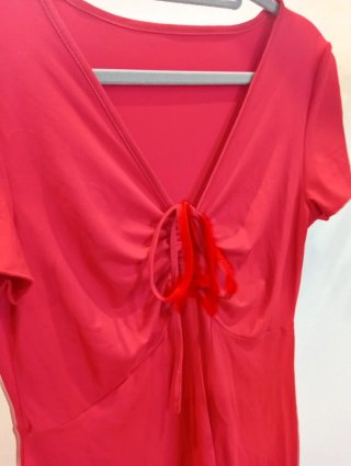 Vestido rojo suelto