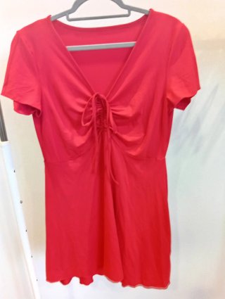 Vestido rojo suelto