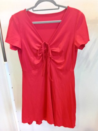 Vestido rojo suelto