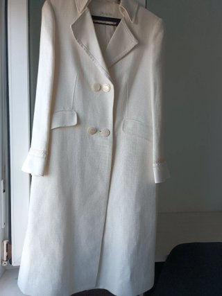 Abrigo de verano beige diseño especial