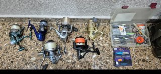 carretes pesca precios udad. desde 30€ hasta 80€