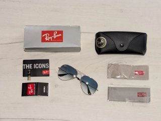 Gafas Ray-Ban Aviador RB3025 Azul/Plata
