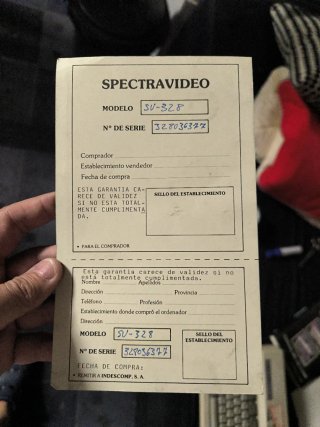 Spectravideo SVI-328 Ordenador Personal Vintage