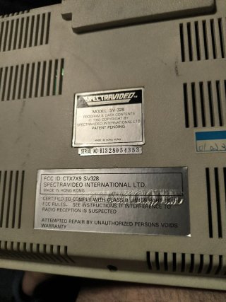 Spectravideo SVI-328 Ordenador Personal Vintage