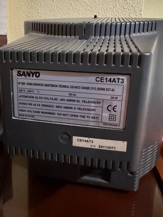 Televisión TV Retro Sanyo