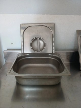 Cubeta Gastronorm GN 1/2 Acero Inox con Tapa